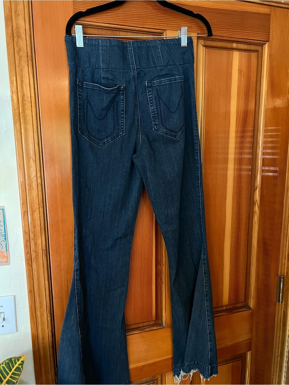 Mumu blue High-Rise Dark Blue Wide-Leg Jeans for Women - Picture 3 of 6